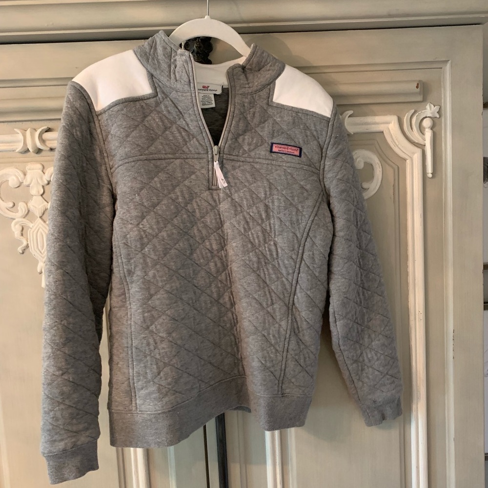 Vineyard Vines Gray Quilted Shep Shirt